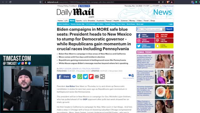 Democrats PANIC, Biden Campaigns In BLUE Areas Fearing Midterm Red Wave Is WORSE Than They Thought