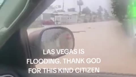 Good Citizen saves elderly man being swiped away in Las Vegas.