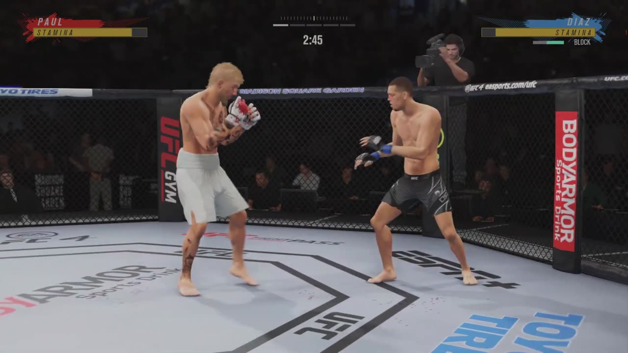 JAKE PAUL VS NATE DIAZ ufc 4 gameplay