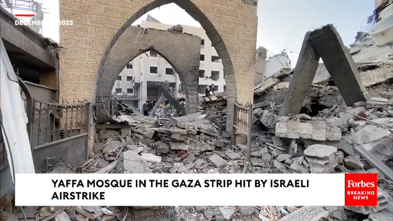 Yaffa Mosque In The Gaza Strip Hit By Israeli Airstrike