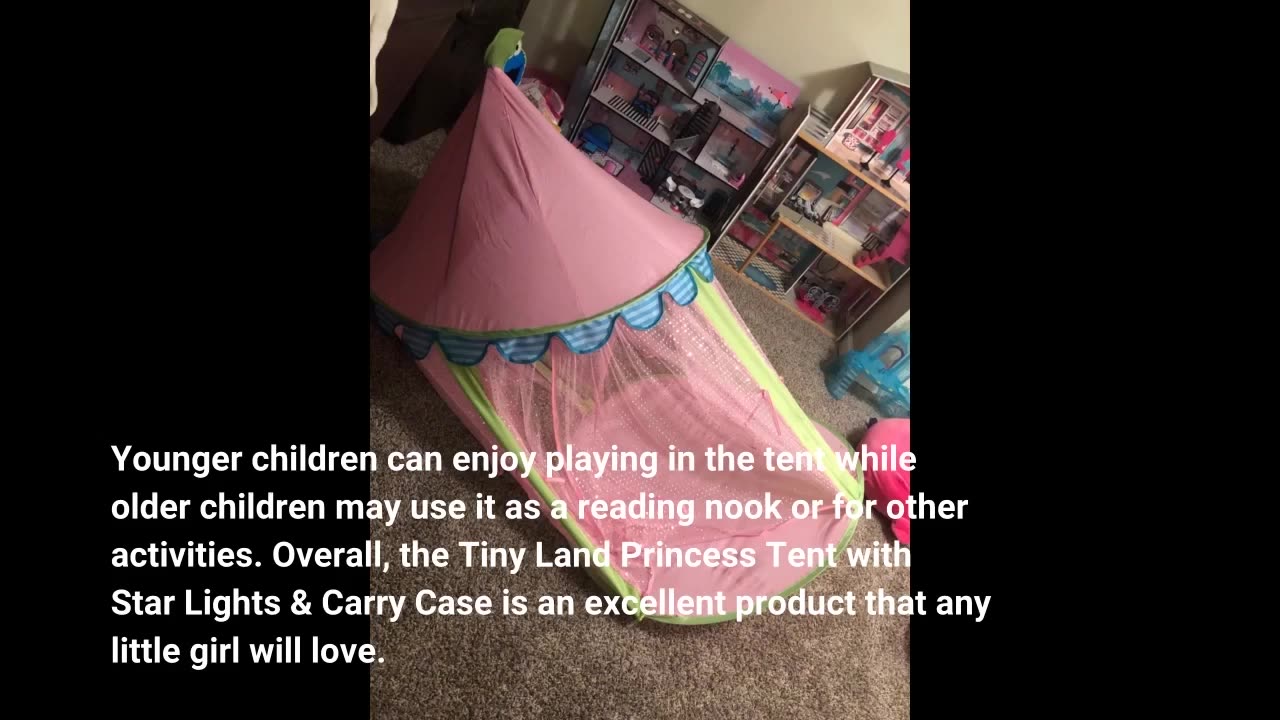 Read Reviews: Tiny Land Princess Tent with Star Lights & Carry Case, Pop Up Play Tent, Princess...