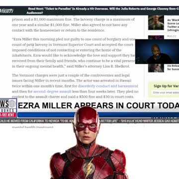 Ezra Miller Makes Court Appearance! (SHORT)
