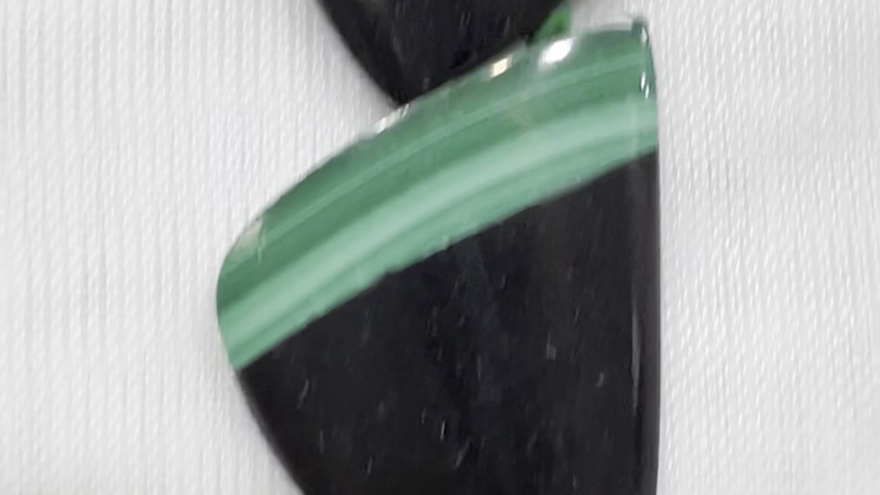 Handmade + Knotting Unique 16” Necklace with Onyx, Malachite