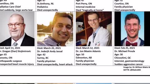 80 doctors who died suddenly