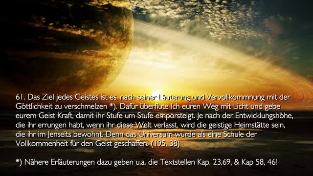 Entwicklung des Geistes über die Reinkarnation ❤️ Jesus offenbart Das Dritte Testament Kapitel 30