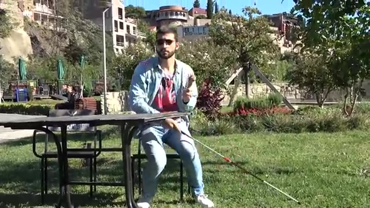 BLIND MAN EATING ICE-CREAM CONE AND FLIRTING WITH GIRLS PRANK