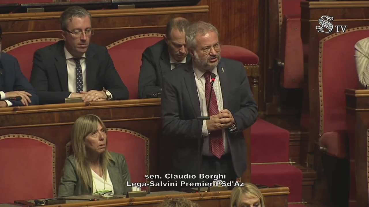 🔴 Senatore Claudio Borghi, in Aula, in ricordo di Maria Giovanna Maglie.