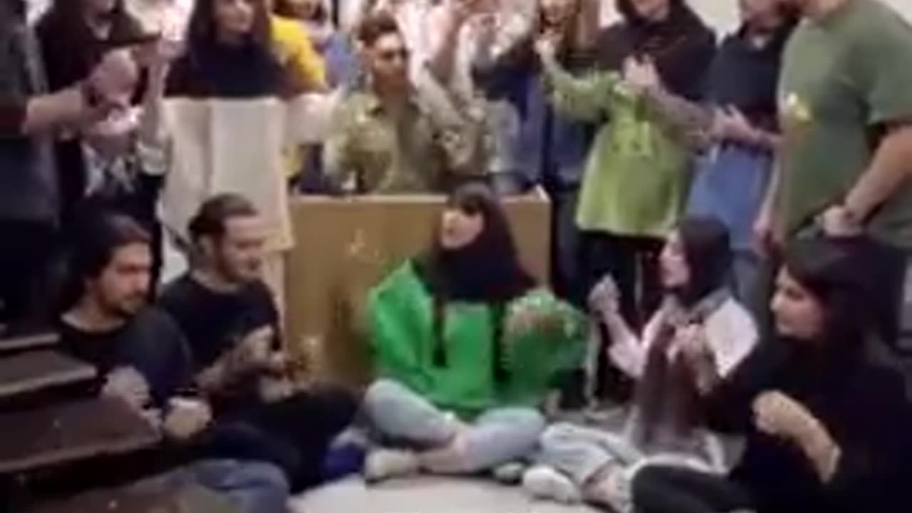 Iranian student singing