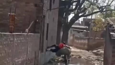 spider man on bicycle