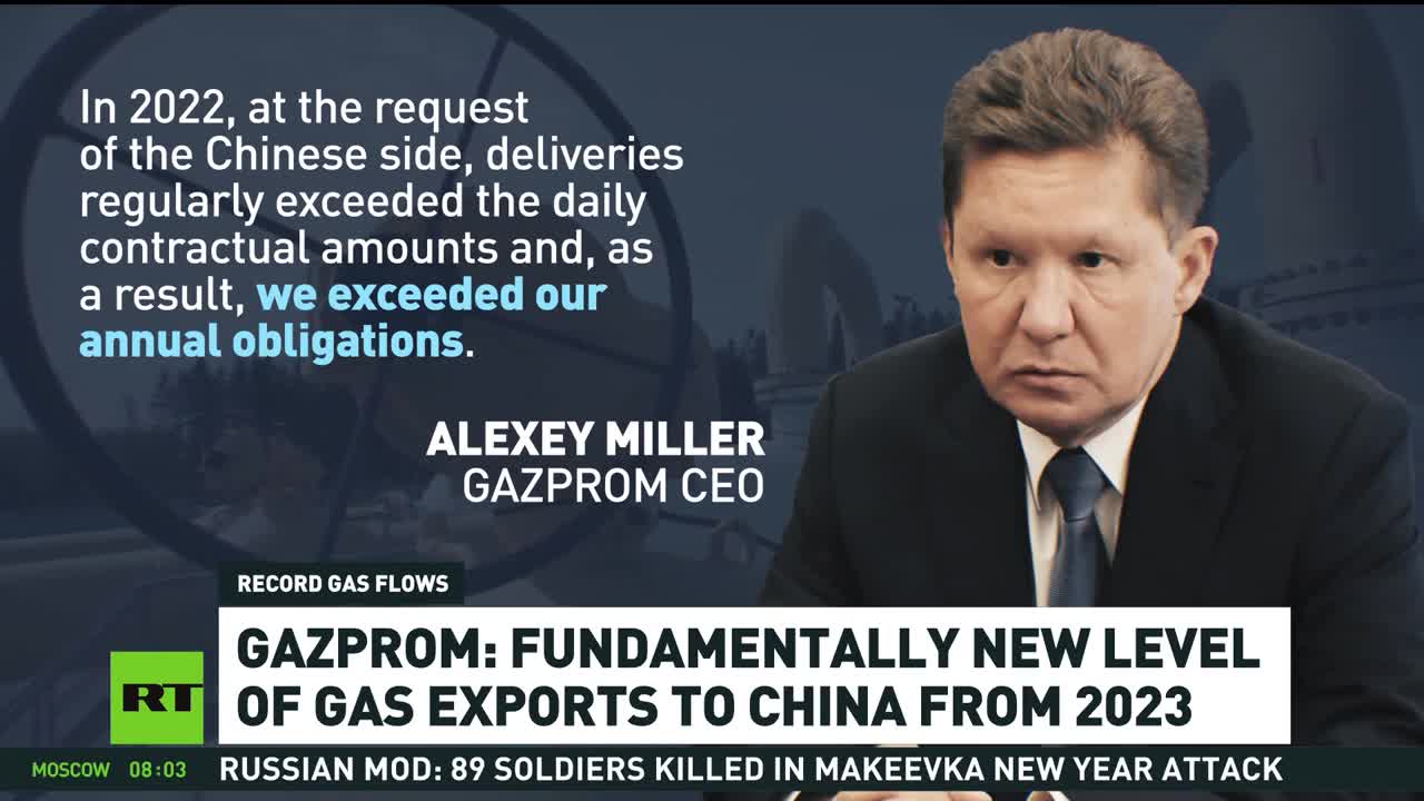 Russia Reveals ‘Fundamentally New Level ’ of Gas Supplies to China - RT News