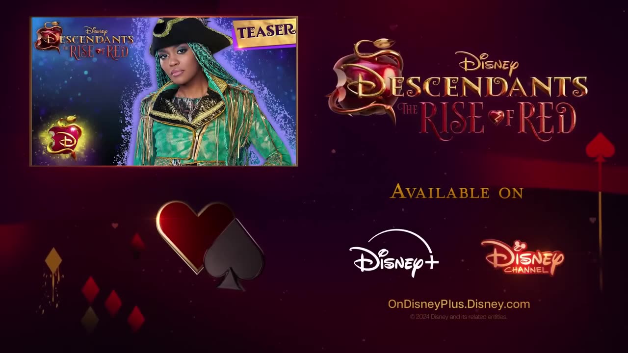 Descendants: The Rise of Red - Official Teaser Trailer (2024) Kylie Cantrall, Malia Baker