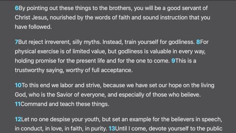1 Timothy 4