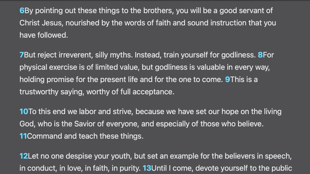1 Timothy 4