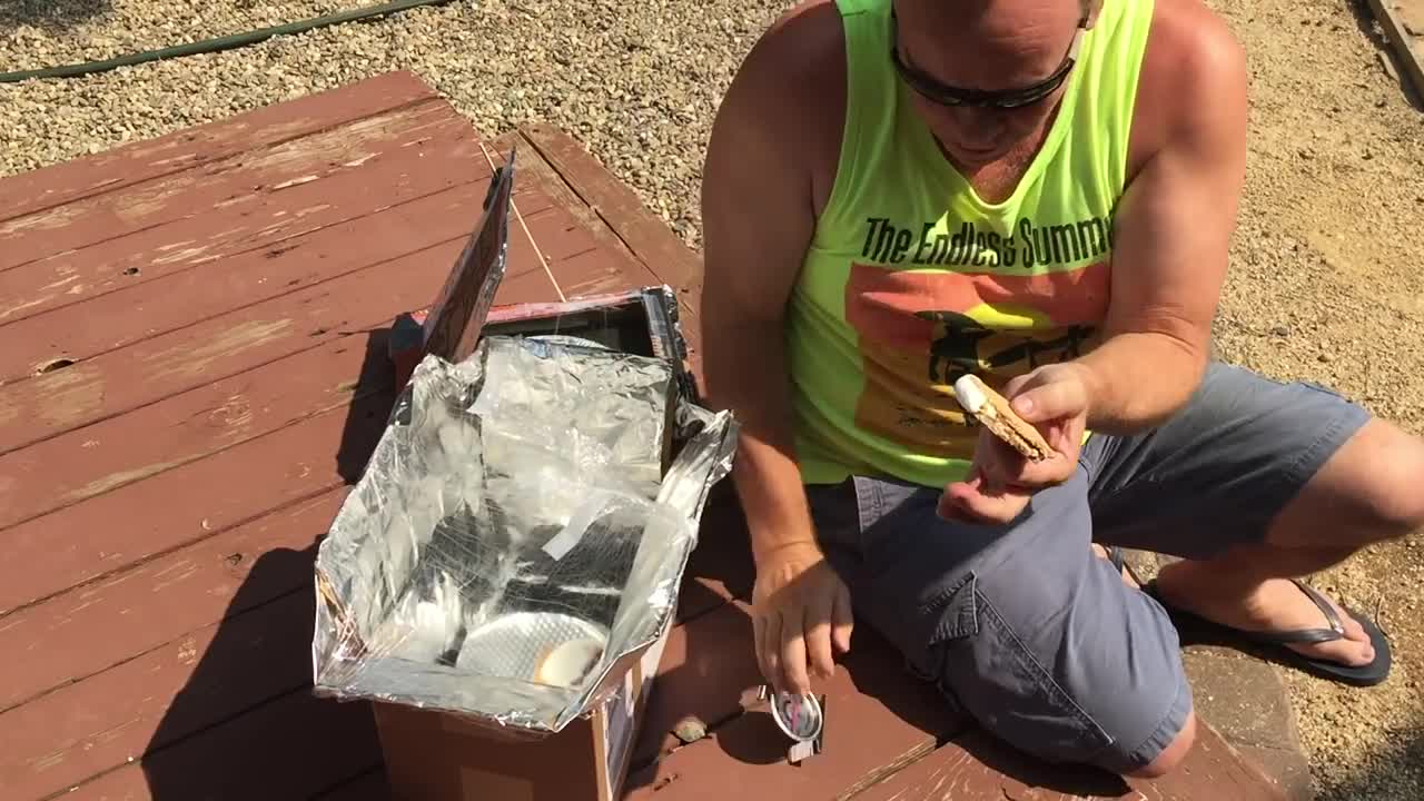 Solar Oven Pizza box Experiment - Solar oven project/Solar Cooker