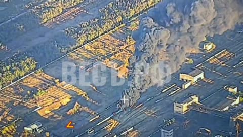 The Russians Hit a Train Carrying Fuel Near Avdiivka