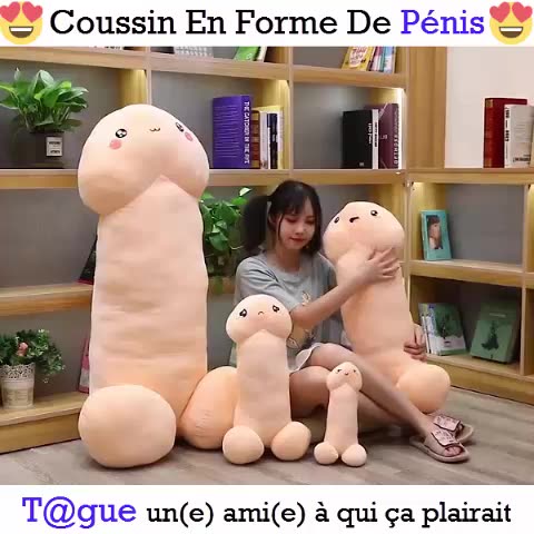Coussin Pénis Kawaii | Livraison gratuite