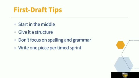 Writing the first draft