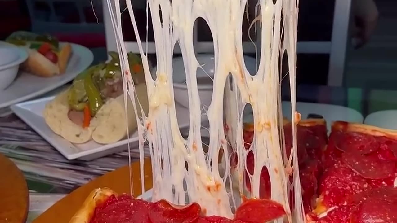 How REAL CHICAGO STUFFED PIZZA is made! #deepdishpizza #pizza #food #lasvegas #foodchallenge