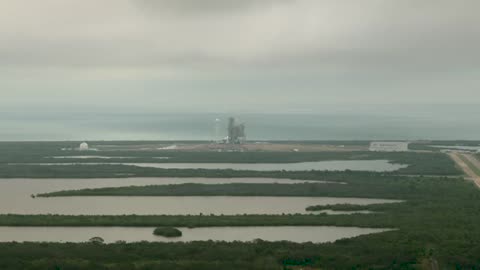 Liftoff in UHD of SpaceX Falcon 9 on CRS-10 Mission