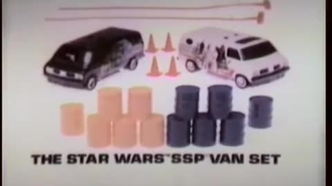 Star Wars 1978 TV Vintage Toy Commercial - Kenner SSP Van Set