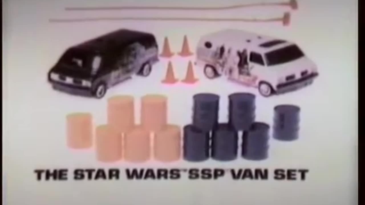 Star Wars 1978 TV Vintage Toy Commercial - Kenner SSP Van Set