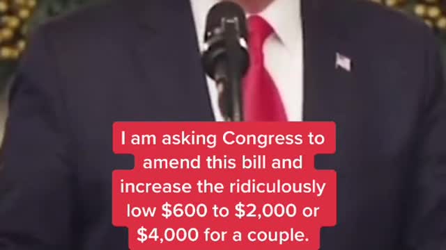 am asking Congress to amend this bill