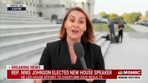 MSNBC is melting over Mike Johnson.