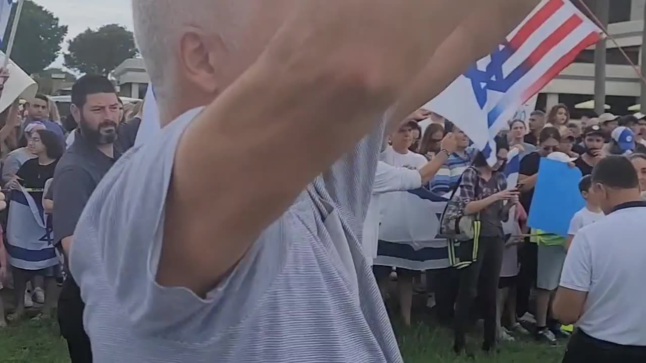 Boca Raton stands with Israel with huge support rally!