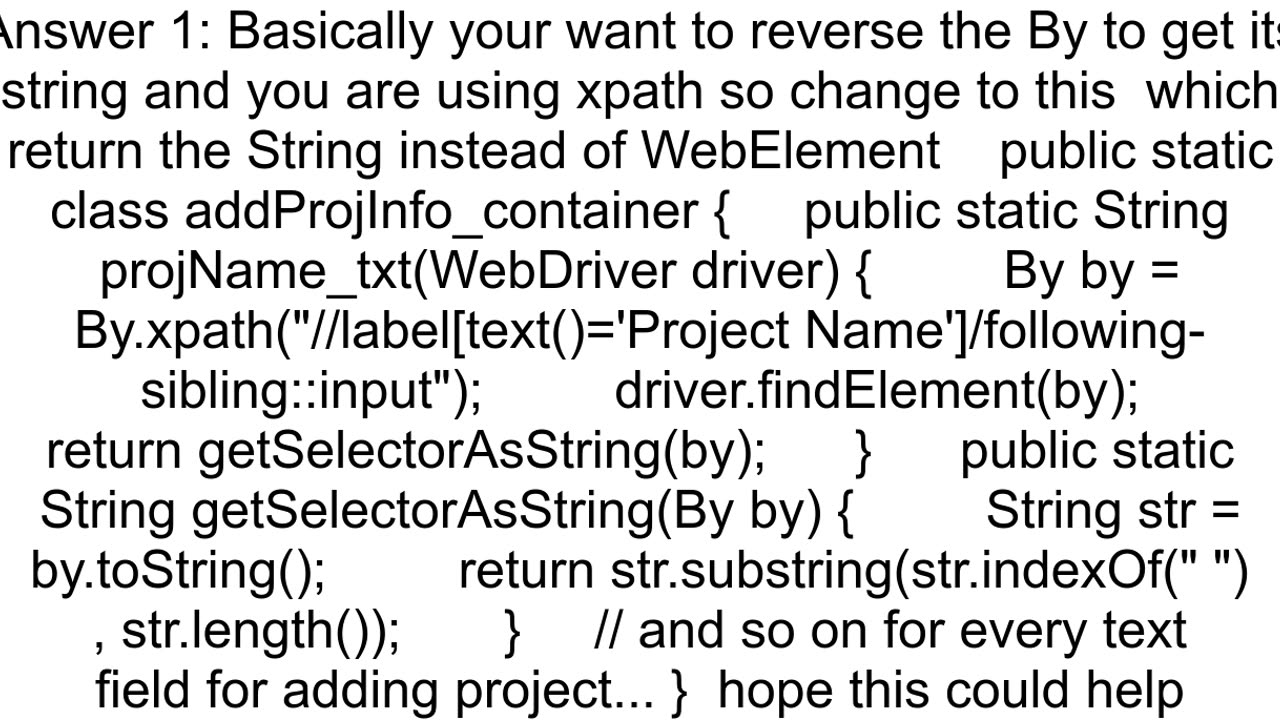 How to convert webelement to string in selenium using java Please refers to detail section for more