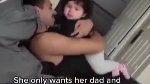 cute girl with his Dad