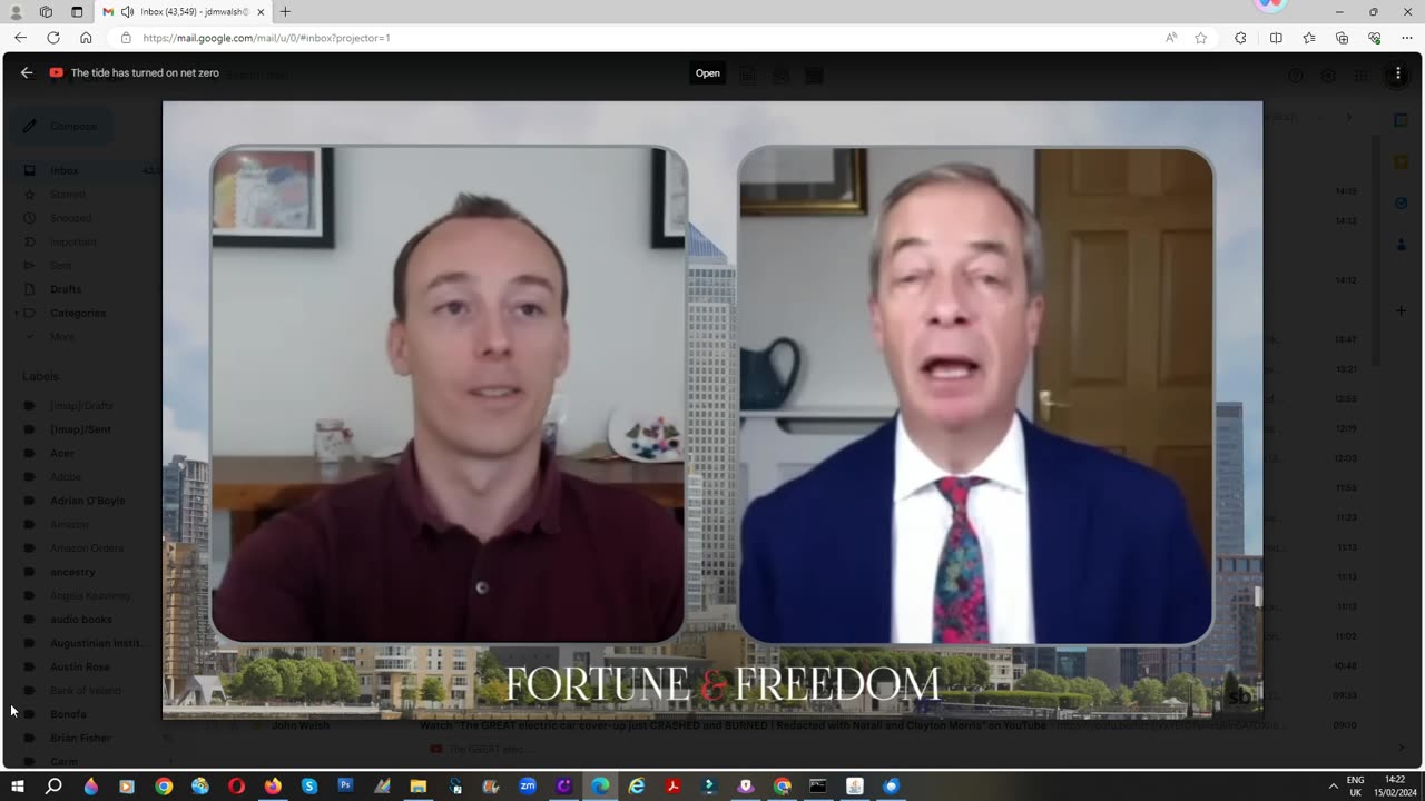 The tide has turned on Net Zero-Nigel Farage & Nickolai Hubble 9-02-24