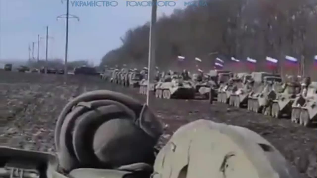 Another convoy of automotive and armored vehicles