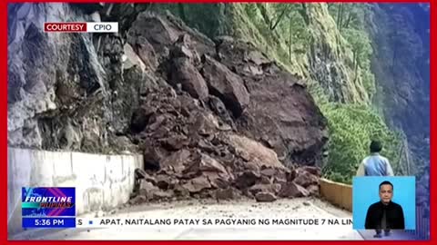 llang kalsada sa Baguio at Benguet, sarado muna dahil sa mga rockslide