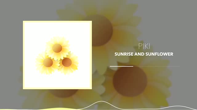 🌞 Light Piano Morning No Copyright Instrumental Background Music Sunrise and Sunflower by Piki