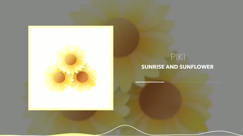 🌞 Light Piano Morning No Copyright Instrumental Background Music Sunrise and Sunflower by Piki