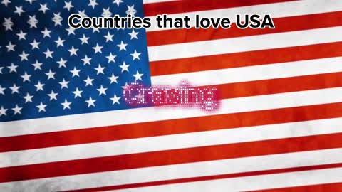 Countries that love USA ????