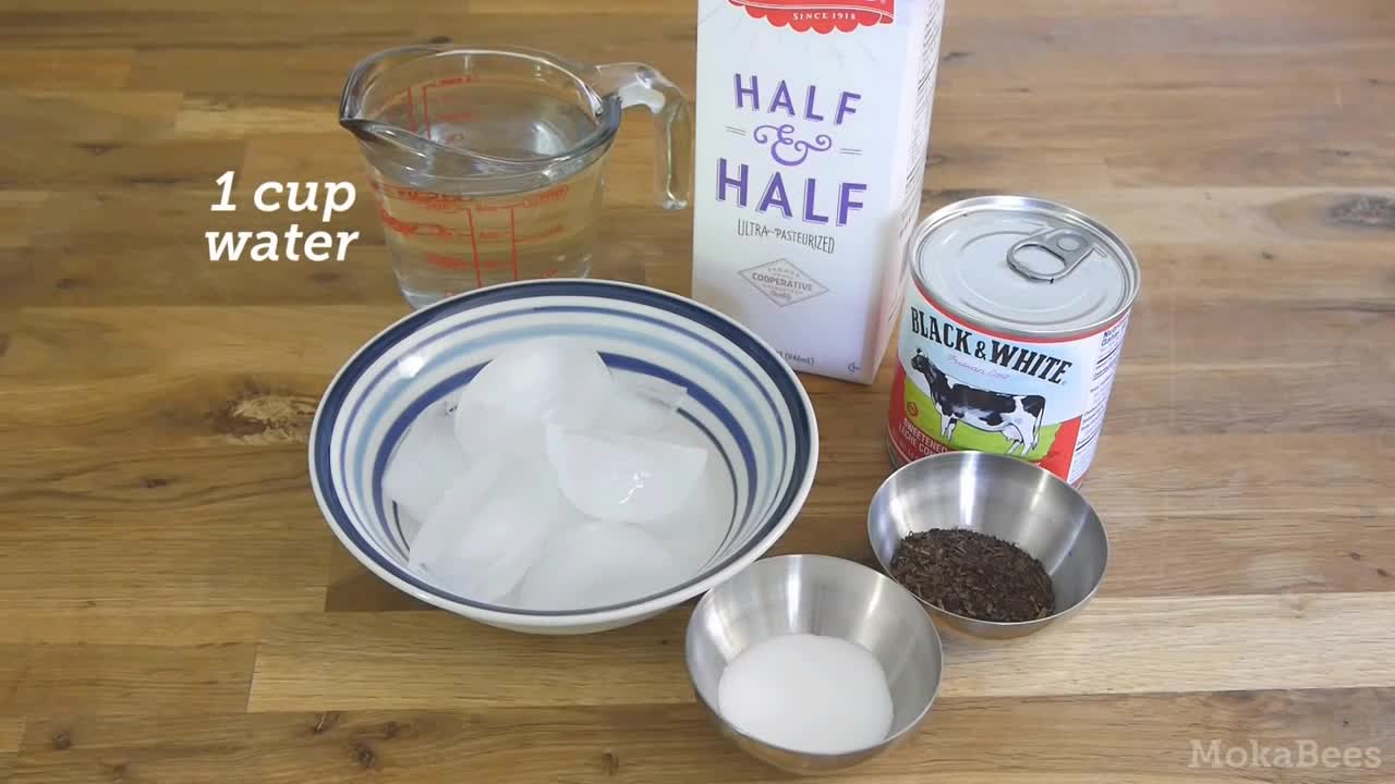 How to Make Black Tie Coffee (Thai Iced Tea & Coffee Recipe) - from Thailand