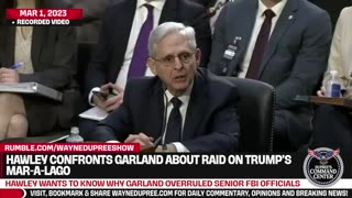 Hawley Wants Answers From Garland Over Mar-A-Largo Raid