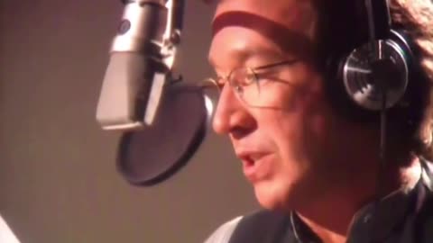 Tom Hanks & Tim Allen recording their voices for Toy Story (1995)