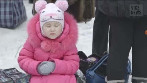 Ukraine war escalated again. People leaving their home town