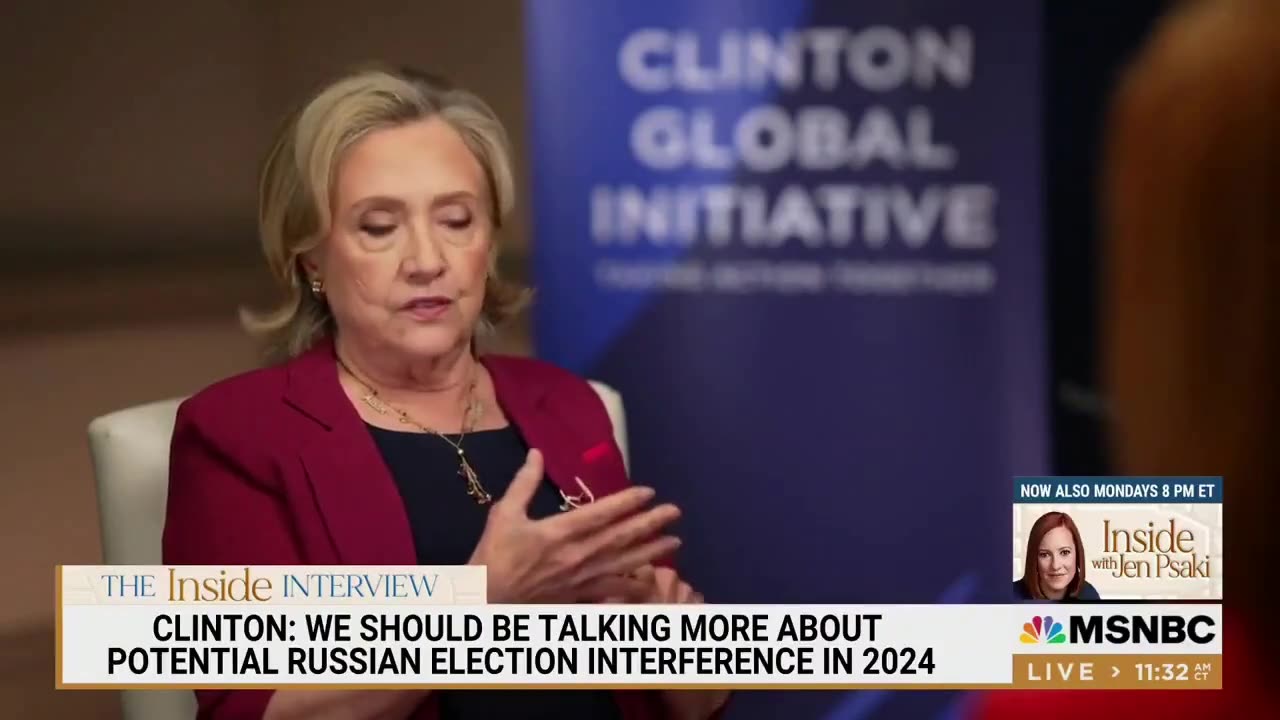 Broken Record: Crooked Hillary Already Claiming Russian Interference in 2024 Election