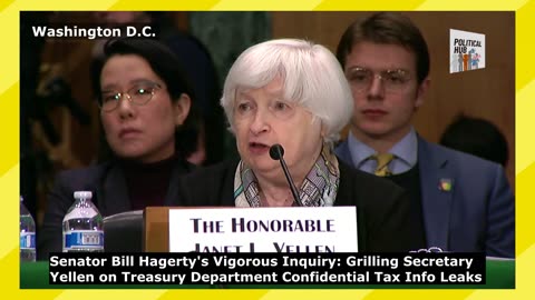 WATCH: Senator Hagerty's Vigorous Inquiry Grilling Secretary Yellen