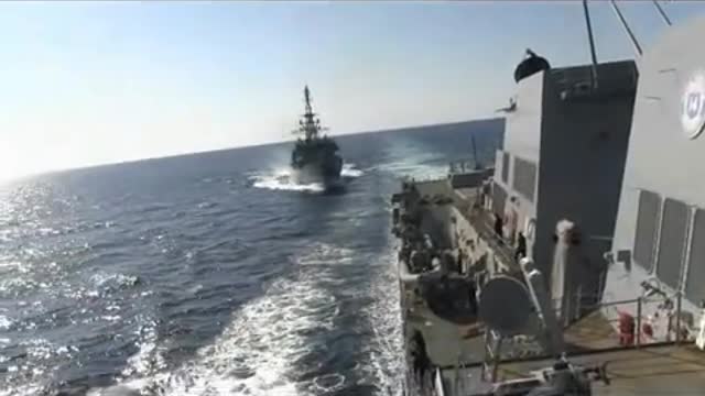 Aggressive Approach by a Russian Navy ship on USS Farragut (DDG 99) U.S. Navy