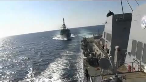 Aggressive Approach by a Russian Navy ship on USS Farragut (DDG 99) U.S. Navy