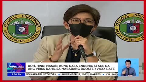 Dr. Salvana: Tila nagiging endemic na ang COVID-19 sa Pilipinas