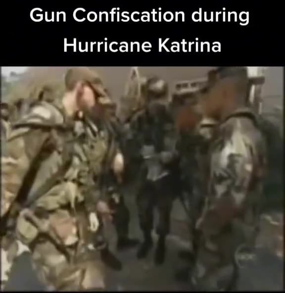 Gun Confiscation during Hurricane Katrina.