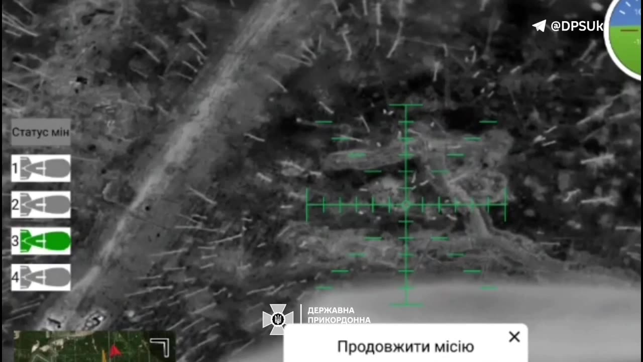 Ukrainian Heavy Bomber Drones Working on Severensky Forest