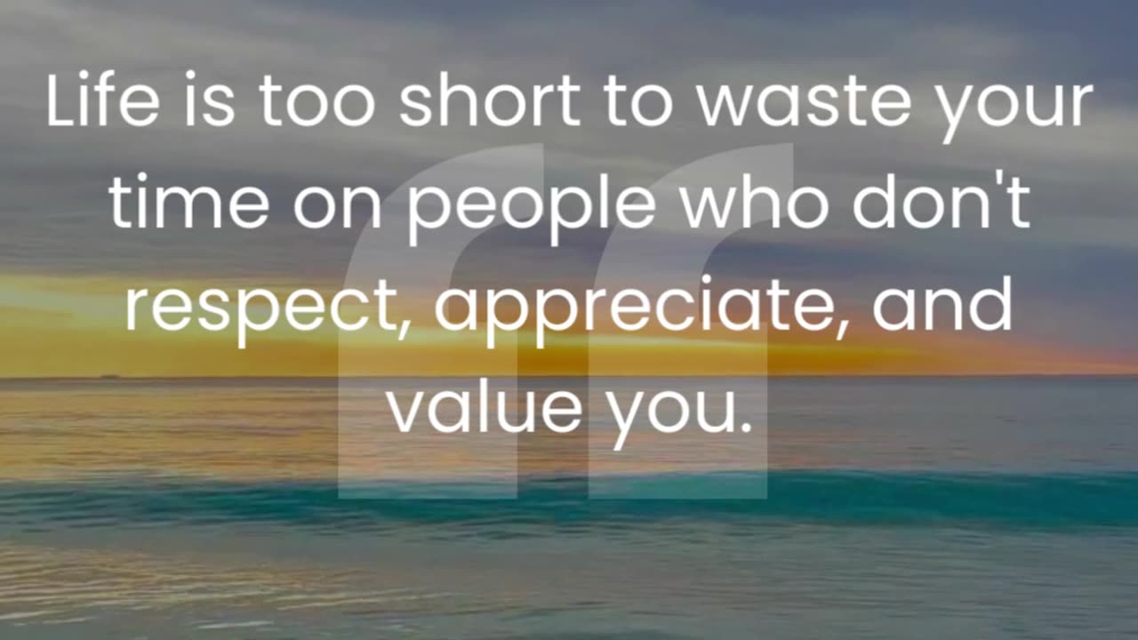 Discover the significance of surrounding yourself with people who respect, appreciate, and value you