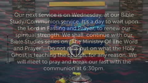 JOICC Communion Sunday Service - March 6, 2022