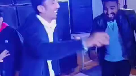 Party dance with bro 😂😂 #funny